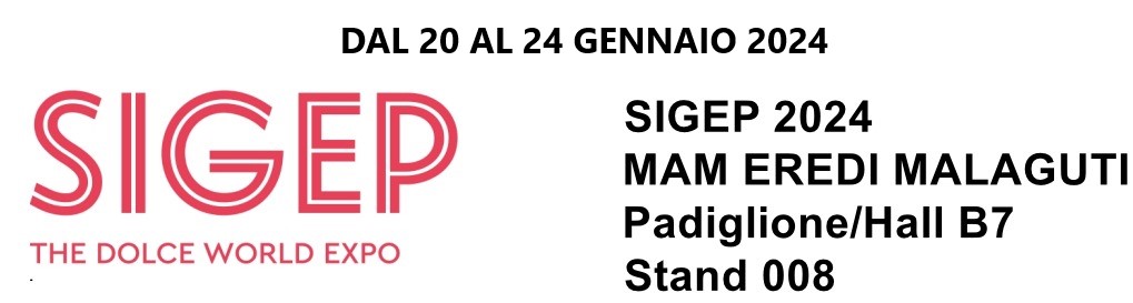 From 20 to 24 January 2024 we will bring our ovens on display at the Rimini exhibition centre, on the occasion of the 45th International Ice Cream, Pastry, Artisan Bakery and Coffee Exhibition, the SIGEP.