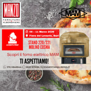 Forno elettrico professionale M.A.M. allo stand Molino Cosma alla Fiera del Levante di Bari
